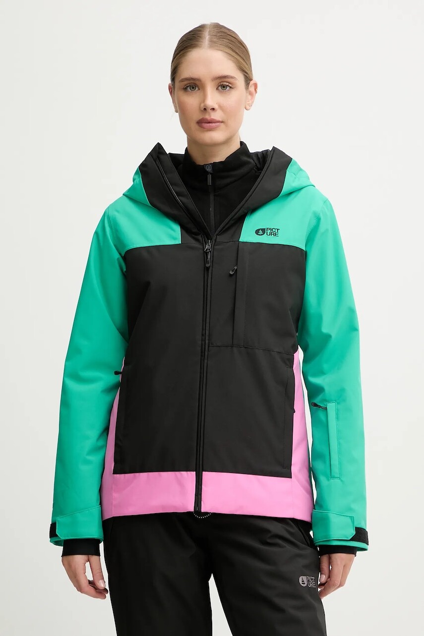 Lyžiarska bunda Picture Seakrest tyrkysová farba, WVT0399