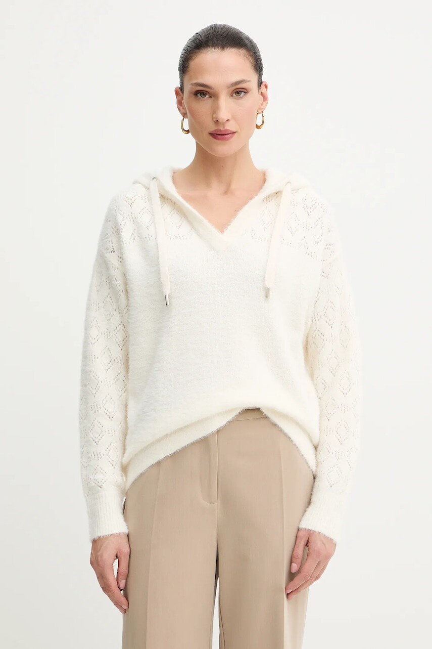 Sveter Morgan béžová farba, ľahký, MBALOU