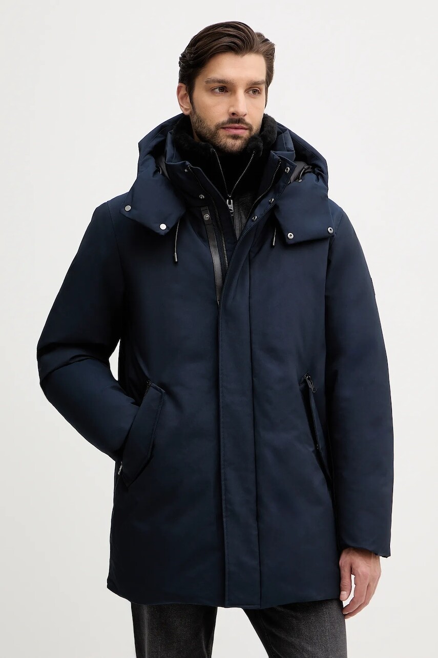 Páperová bunda MACKAGE tmavomodrá farba, zimná, SULLIVAN