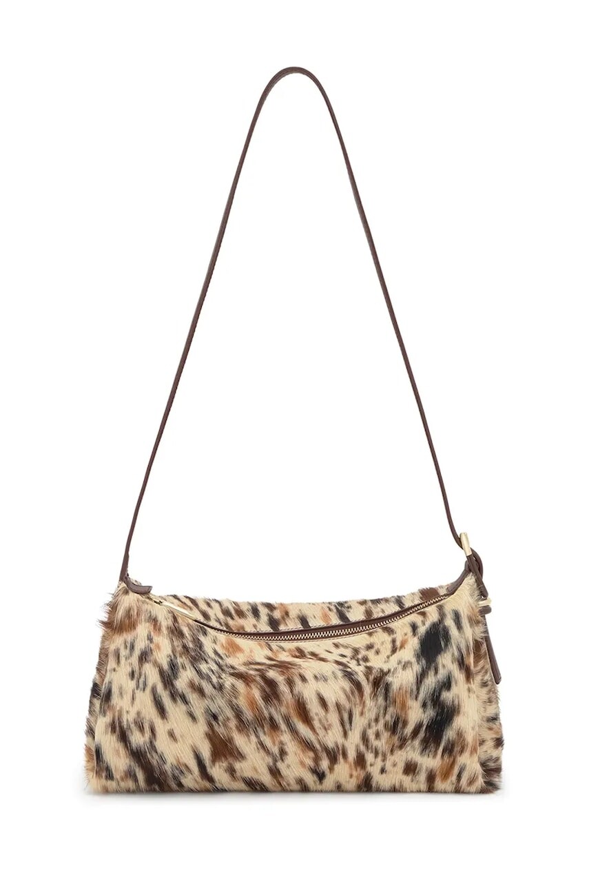 Kožená kabelka Tous FOLD béžová farba, 2002306743