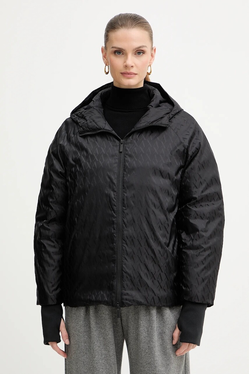 Bunda Armani Exchange čierna farba, prechodná, XW001436 AF16628