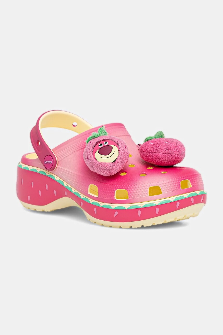Šľapky Crocs Classic Lotso Platform Clog ružová farba, na platforme, 212240