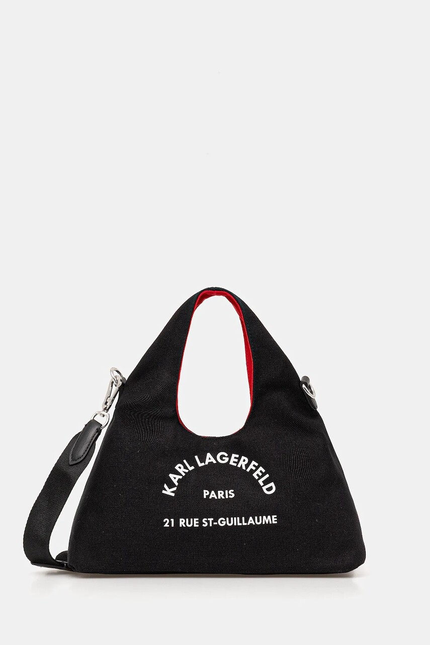 Kabelka Karl Lagerfeld K/RSG čierna farba, B1W50016