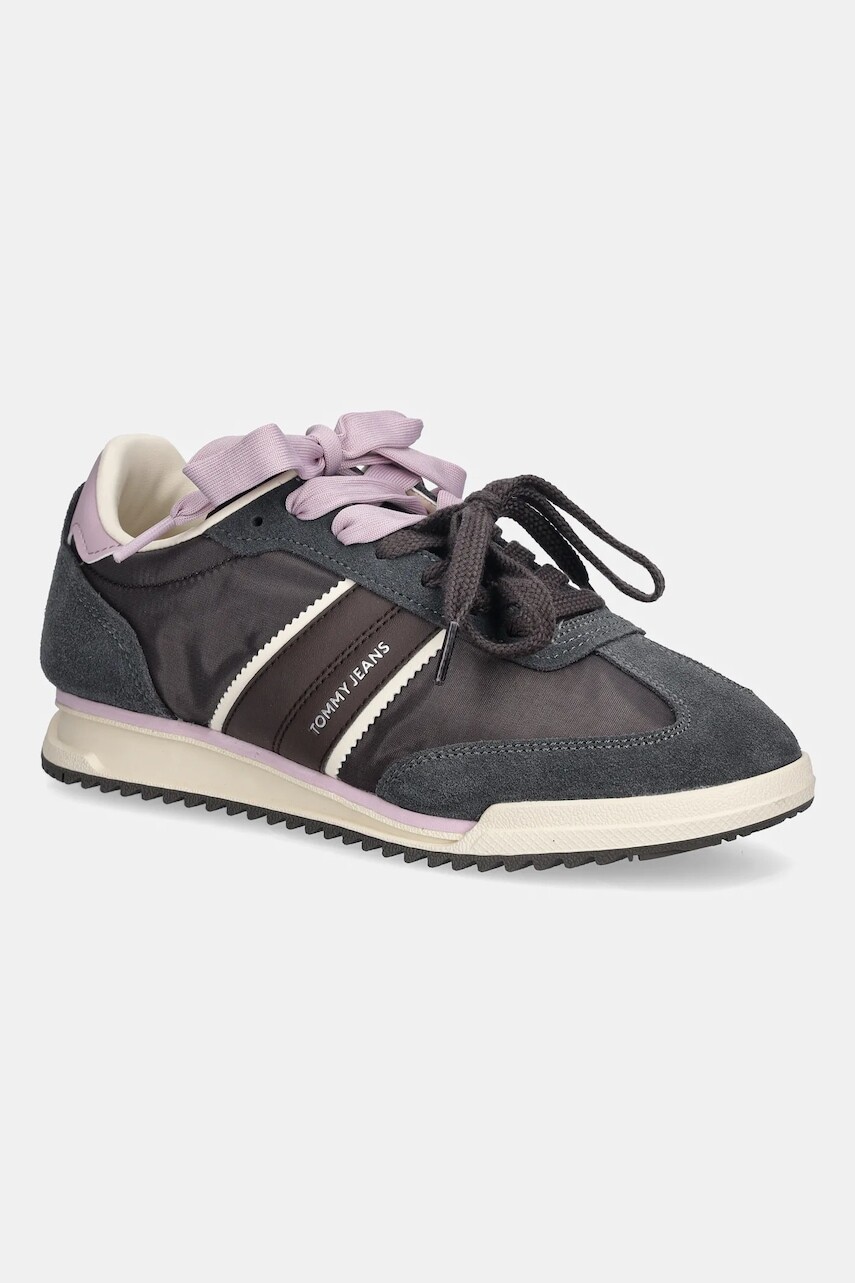 Tenisky Tommy Hilfiger TJW LOW PROFILE RUNNER hnedá farba, EN0EN02927