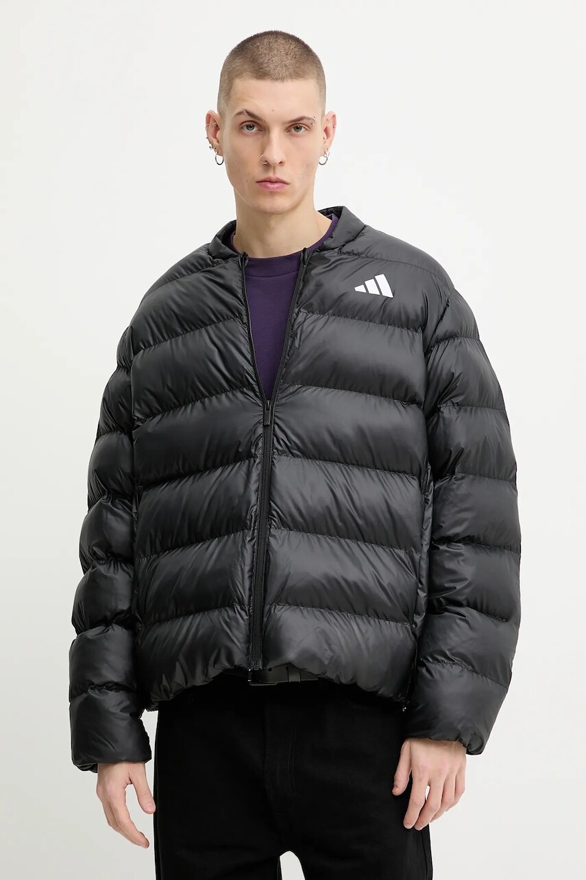 Bunda adidas Essentials Climawarm čierna farba, zimná, JV7718