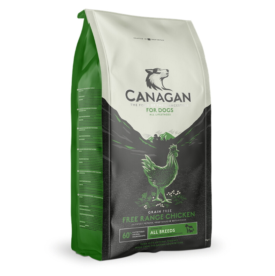 CANAGAN Free range chicken granule pre psov, Hmotnosť balenia (g): 2 kg