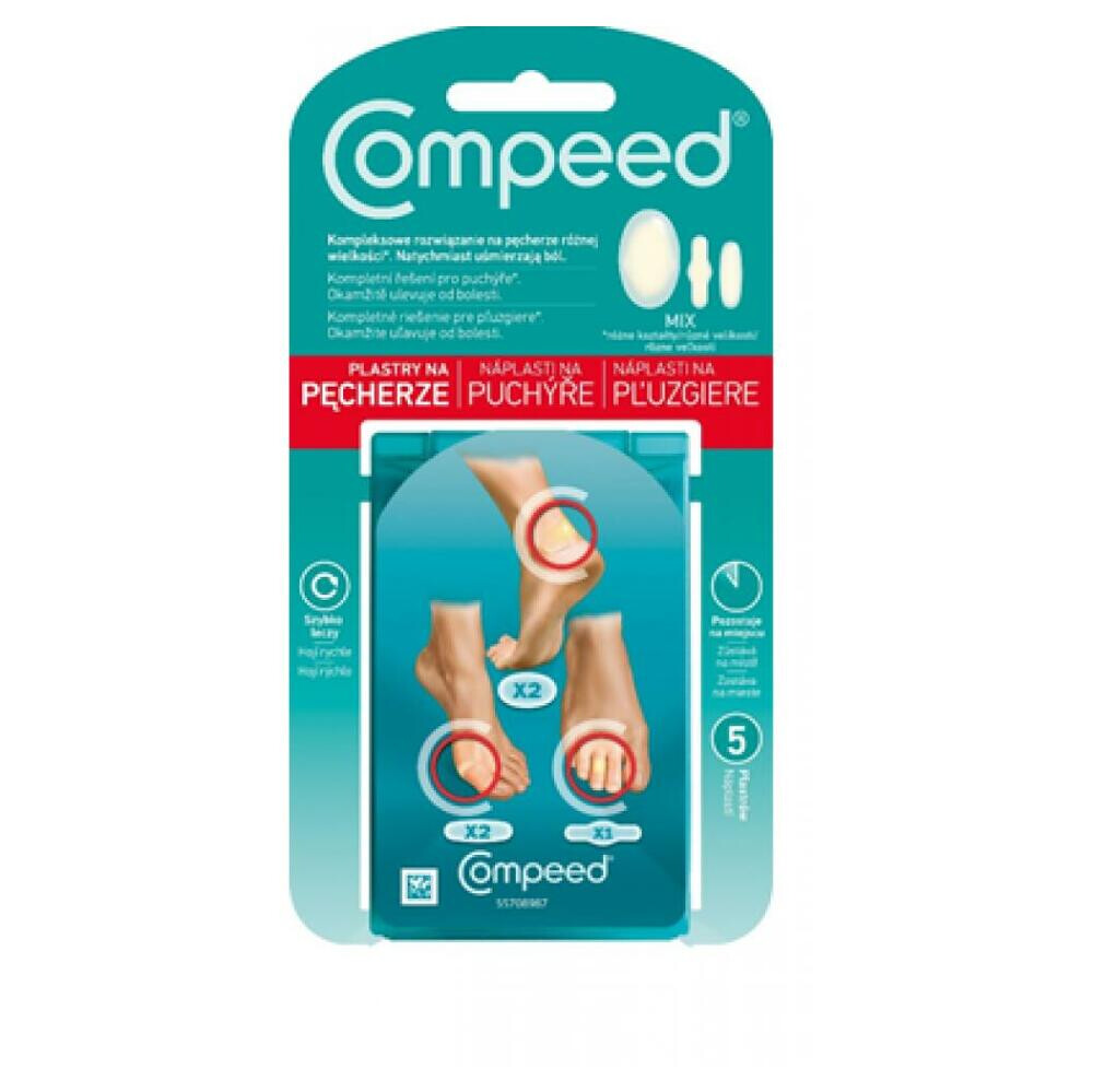 COMPEED náplasti na pľuzgiere Mix 5 kusov
