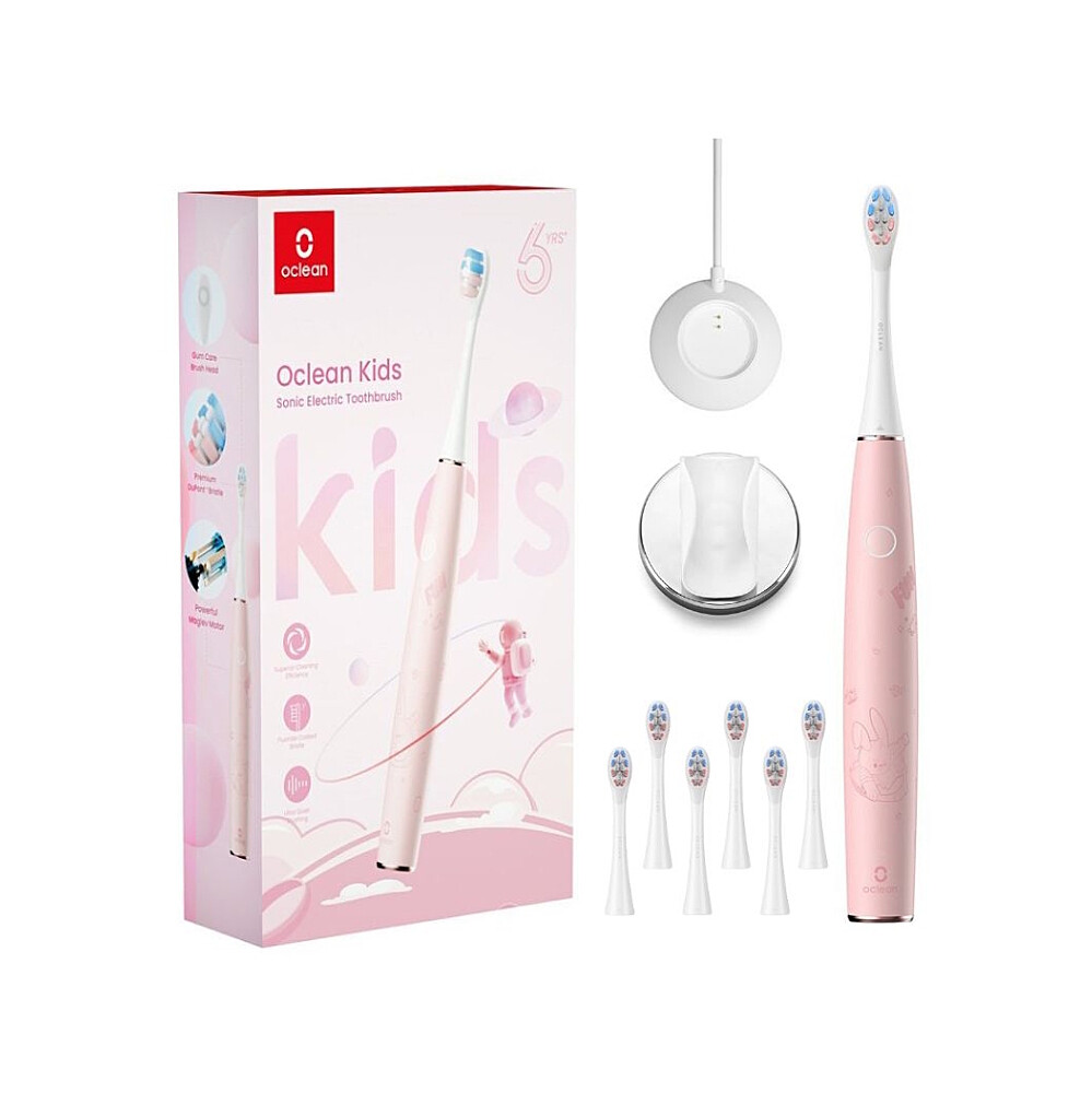 OCLEAN Sada kids ružová 6ks hlavíc a držiak na stenu navyše