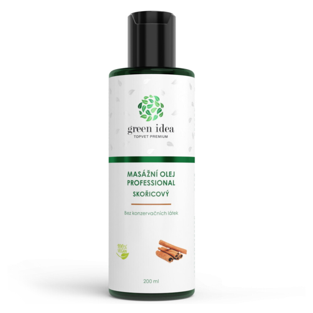 GREEN IDEA Škoricový masážny olej 200 ml