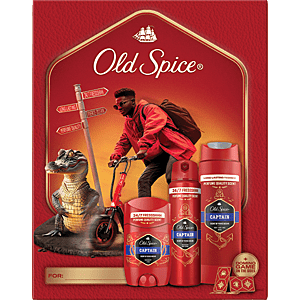 OLD SPICE Xmass sada Captain Darčeková sada s hrou Domino 3 kusy