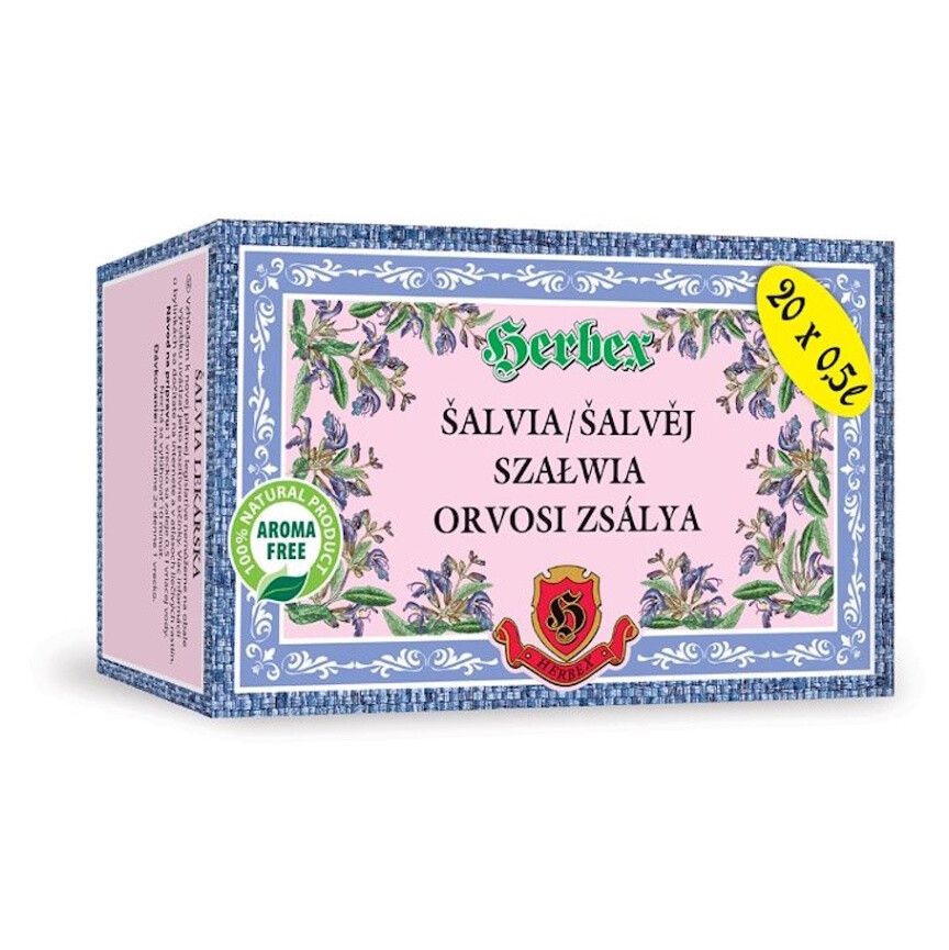 HERBEX Šalvia lekárska 20 sáčkov