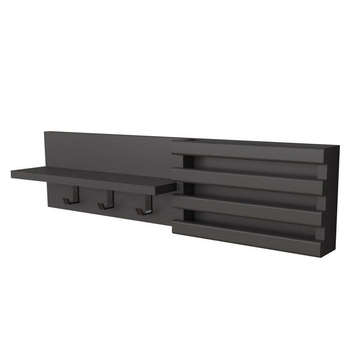 Nástenný vešiak Huso Anthracite