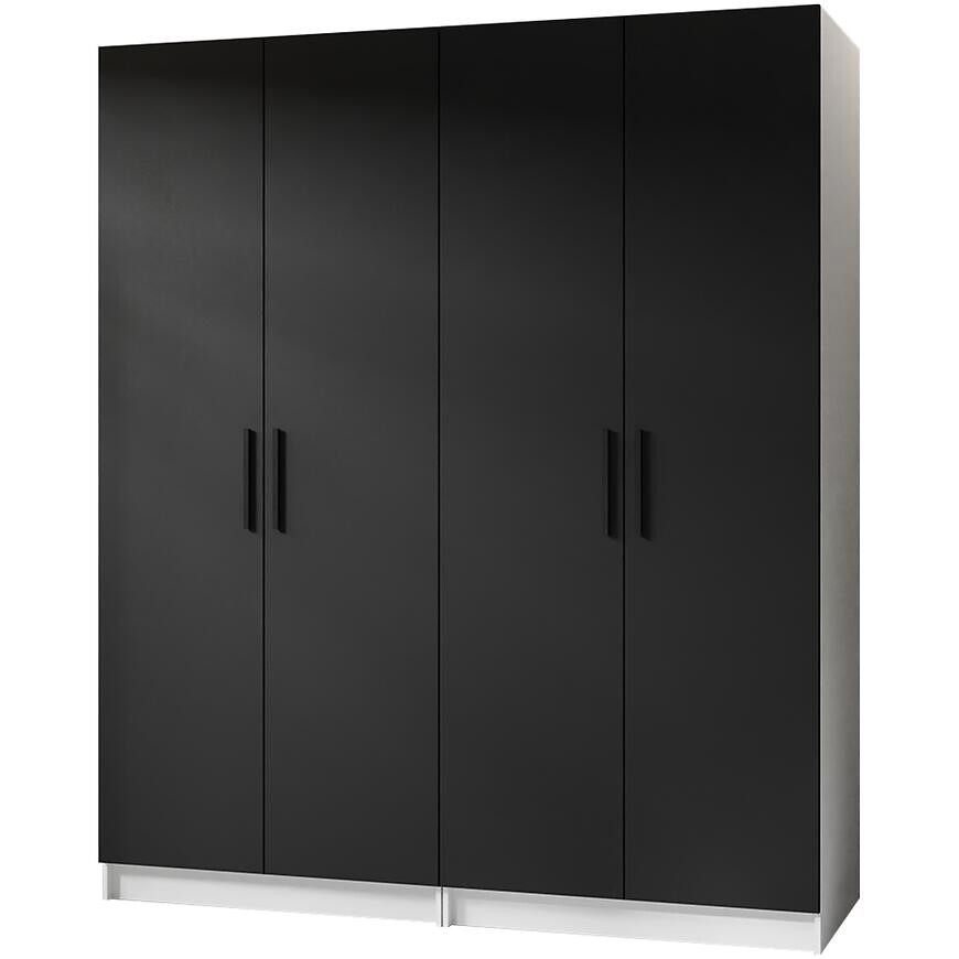 Skriňa X2 Gold 2d Biela/Čierna