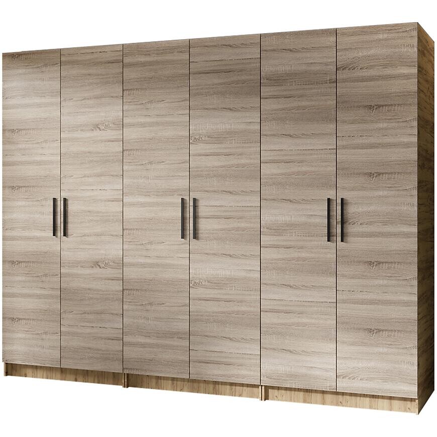 Skriňa X3 Gold 2d Dub Craft Zlatý/Dub Sonoma