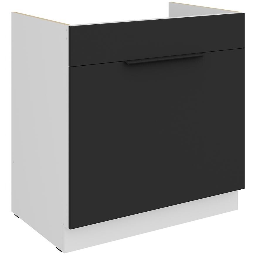 Kuchynská skrinka Aria-Bl/Wh Anti Fingerprint 80zl 1s Bb