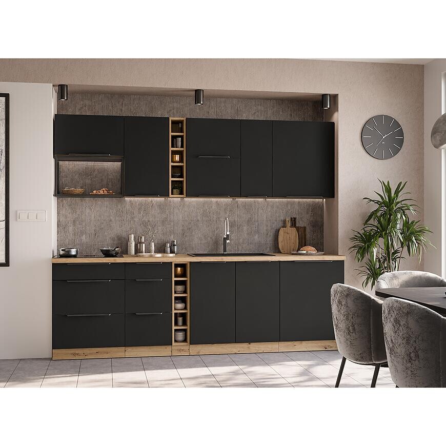 Kuchynská linka Aria BL/AR 255 cm bez kuchynskej dosky