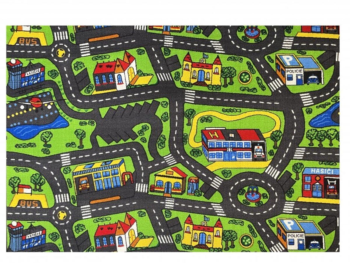 Ourbaby City life 33354-0 obdĺžnik 133x165 cm zelená