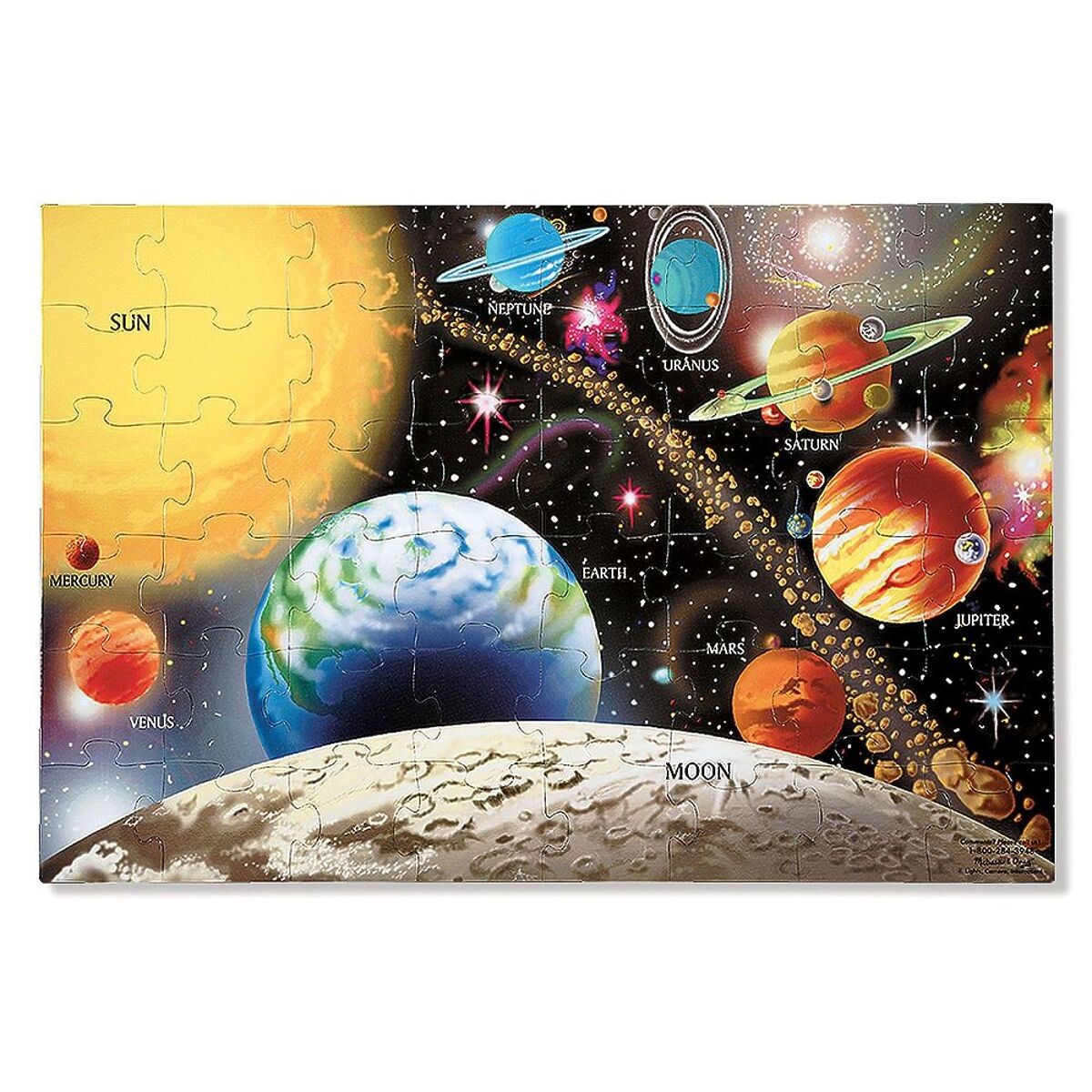 Podlahové puzzle Slnečná sústava 48 dielikov