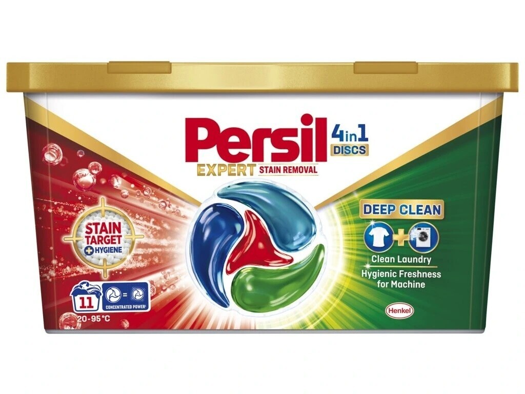 Persil Discs Expert Stain Removal 4v1 univerzálne pracie kapsuly 11 ks
