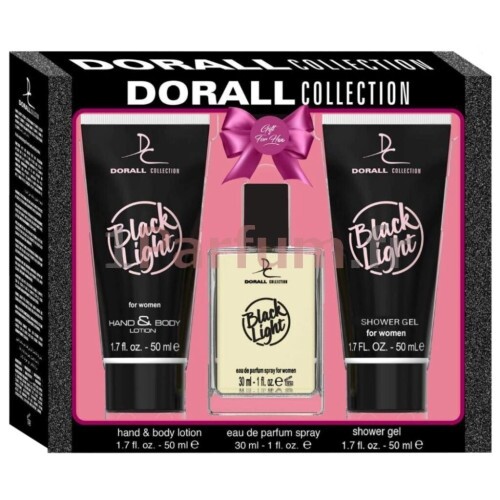 Dorall Collection Black Light 3ks dámsky set /alternatíva Yves Saint Laurent Black Opium