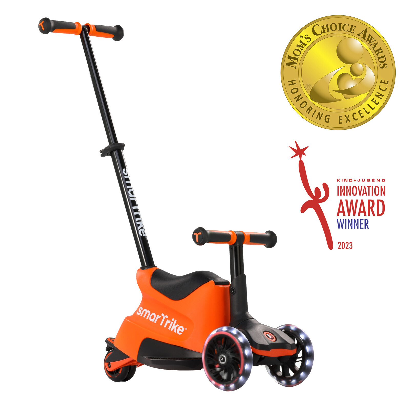 Xtend Scooter Ride-on orange – multifunkčná kolobežka