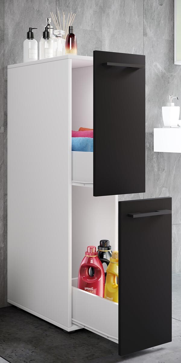 Kúpeľňová skrinka Sadilo L, biela