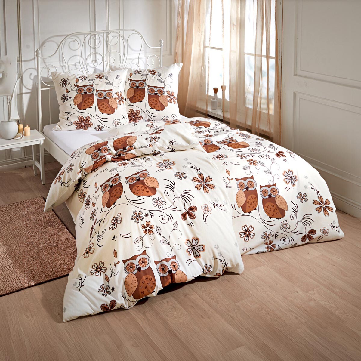 Posteľná bielizeň na jedno lôžko Sovy