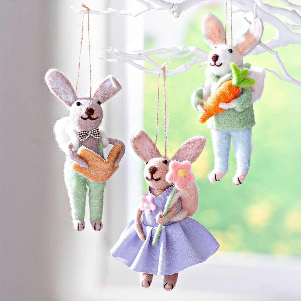 Veľkonočné zajačiky, sada 3 ks