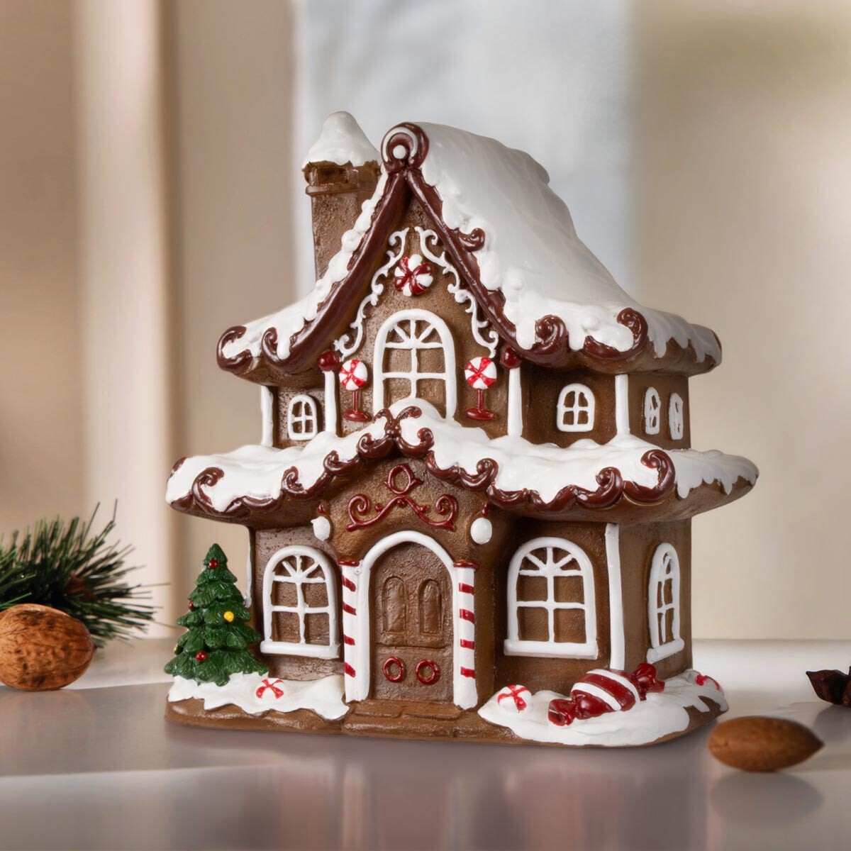 Dekorácia Perníková chalúpka, 17 cm
