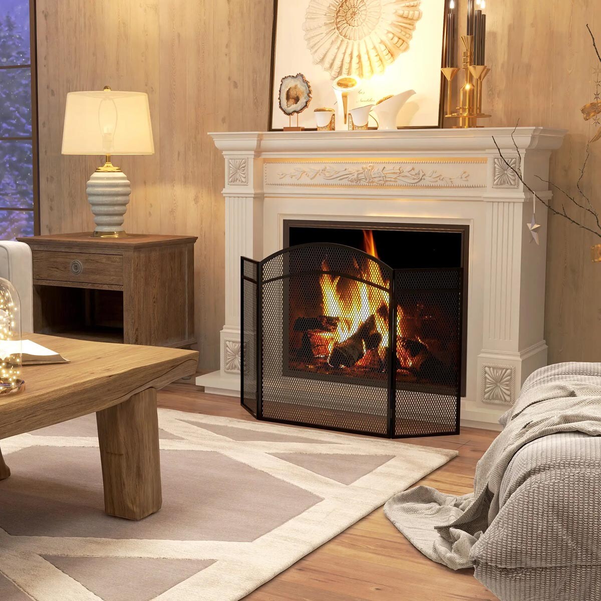 Krbová zábrana, vzor rybia kosť