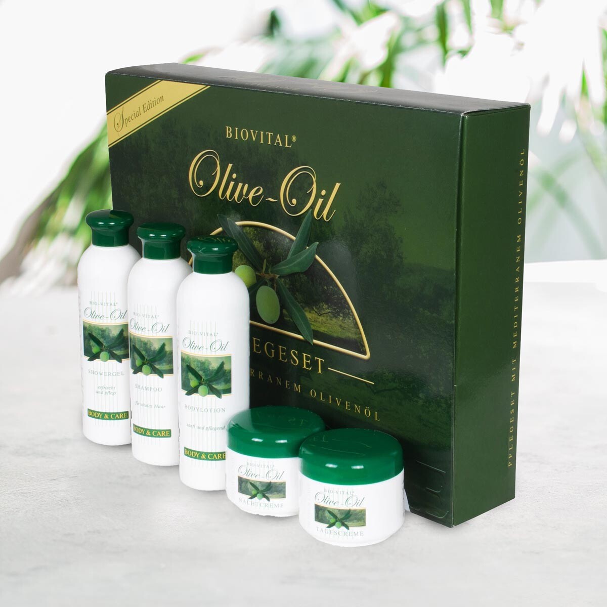 Súprava na starostlivosť o olivový olej, 5 kusov
