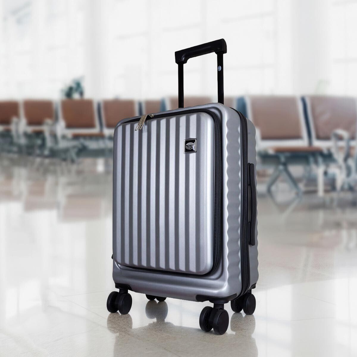 Cestovný kufor Lisabon, strieborná