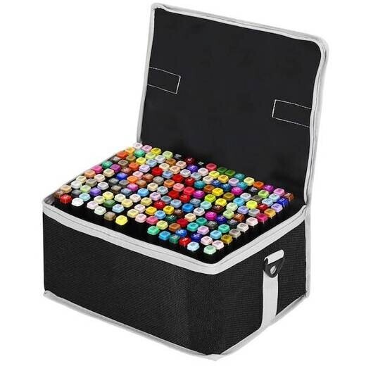 Obojstranné fixy v taštičke - 168 ks