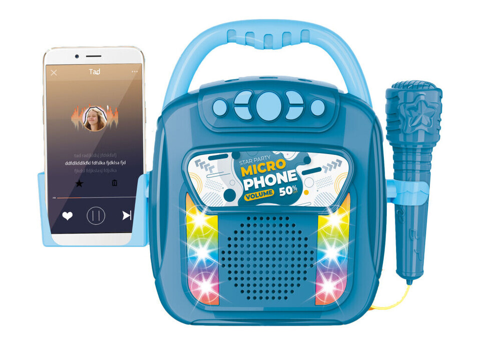 Hudobný box s mikrofónom a bluetooth 28cm