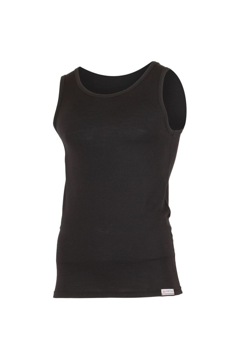 Lasting ANTON 9090 čierne pánske vlnené merino tielko Veľkosť: L 8595067887289