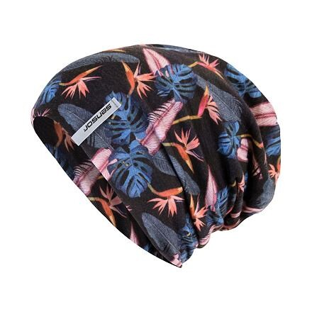 Sensor čiapka MERINO IMPRESS čierna / floral Veľkosť: M 8592837070070