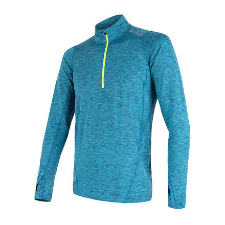 SENSOR MOTION pánske tričko dl.rukáv zips modrá Veľkosť: M 8592837049007