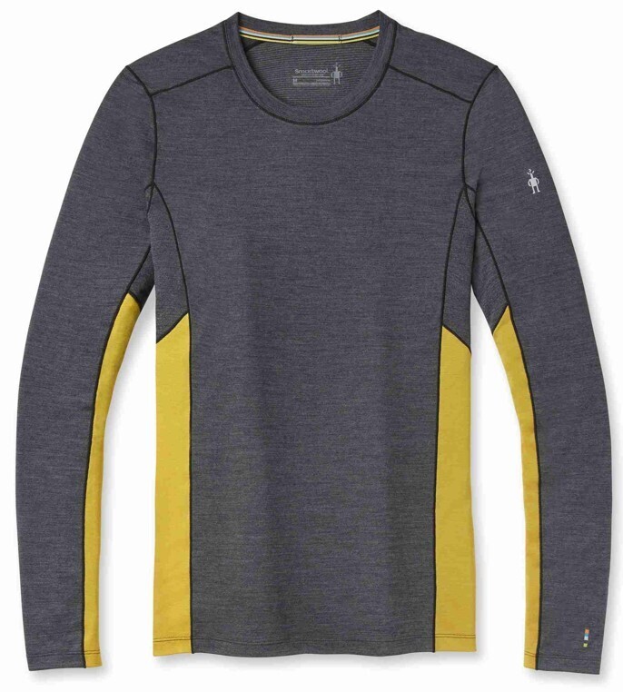 Smartwool M MERINO SPORT 150 LONG SLEEVE CREW charcoal heather-golden olive Veľkosť: M 195437012600