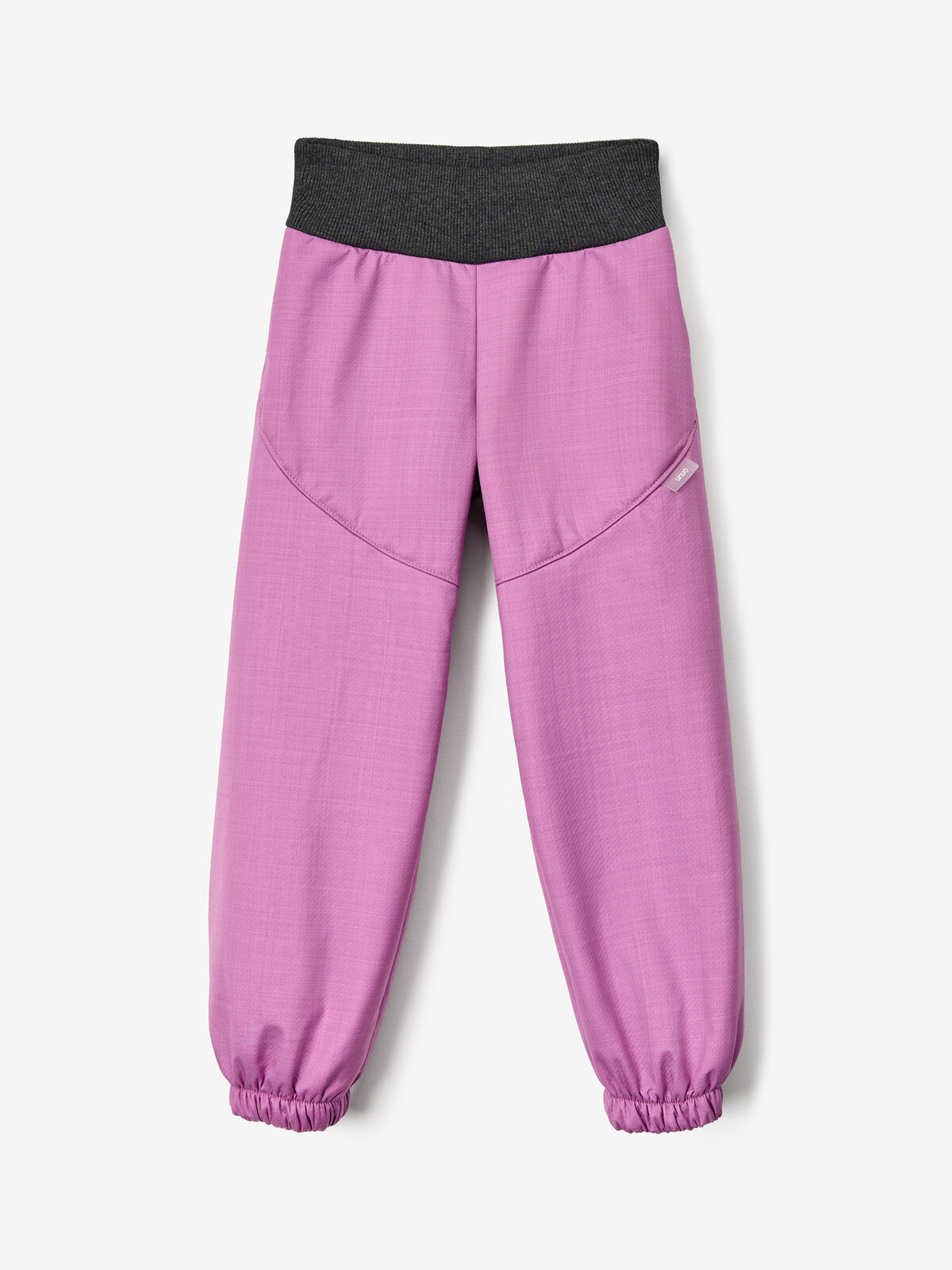 Unuo Unuo, Detské softshellové nohavice s baránkom Light, Fialová Veľkosť: 98/104 8596227147434