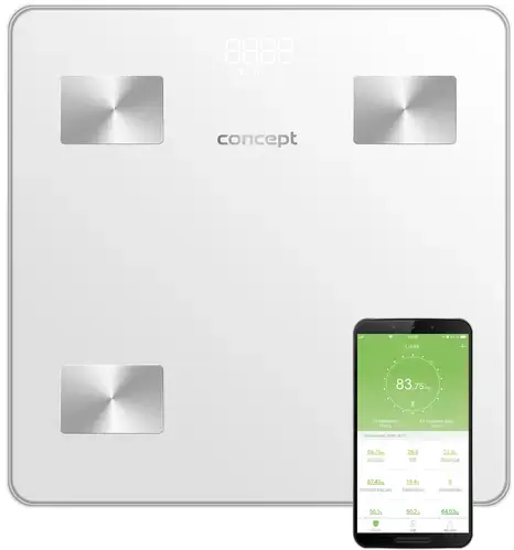 CONCEPT VO4000 Osobná váha diagnostická PERFECT HEALTH, biela