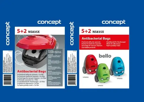 CONCEPT NS835X náhradné vrecká papierové do VP835x