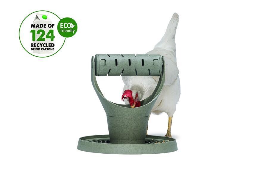 Beeztees Play&Snack Tower Krmítko pro drůbež šedé 30 cm