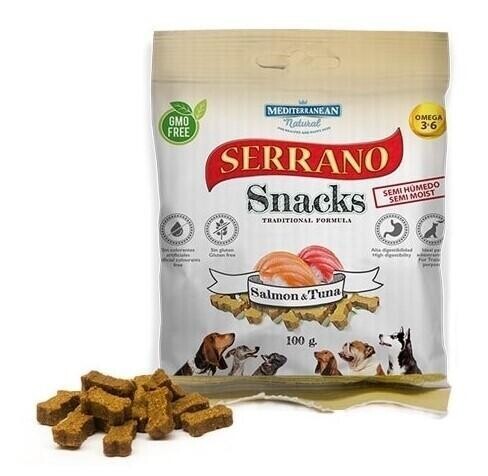 Serrano Snack Meditky rybí - tréninkové kostičky 100g