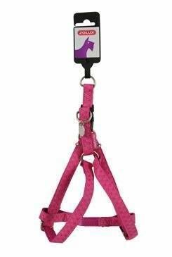 Postroj pes MAC LEATHER růžová