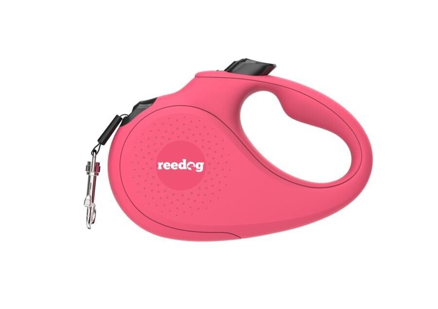 Reedog Senza Basic samonavíjecí vodítko M 25kg / 5m páska / růžové