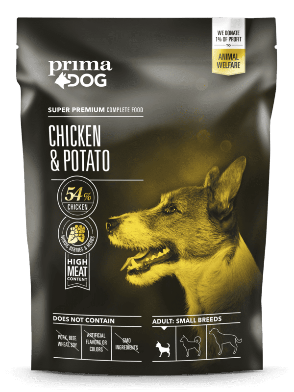 PrimaDog Adult Small Breeds Chicken & Potato 1,5 kg