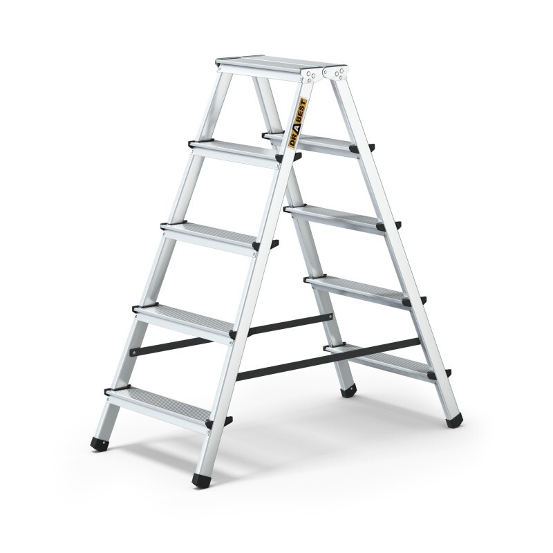 Drabest Obojstranné hliníkové schodíky ALDD-5