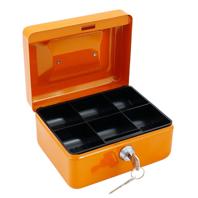 Pokladňa so zámkom 15x12x9 cm + zásobník na mince