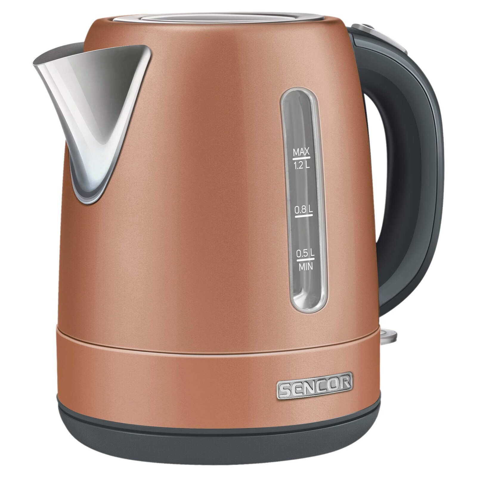 Sencor SWK 1226GD Rýchlovarná kanvica Objem 1,2 l, Ukazovateľ hladiny vody, Vyberateľný a umývateľný filter na zachytenie nečistôt a usadenín, .