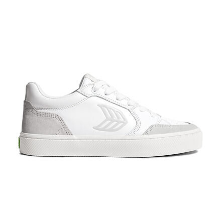 Dámské volnočasové boty Cariuma VALLELY White Leather Vintage White Suede Ice Logo Sneaker